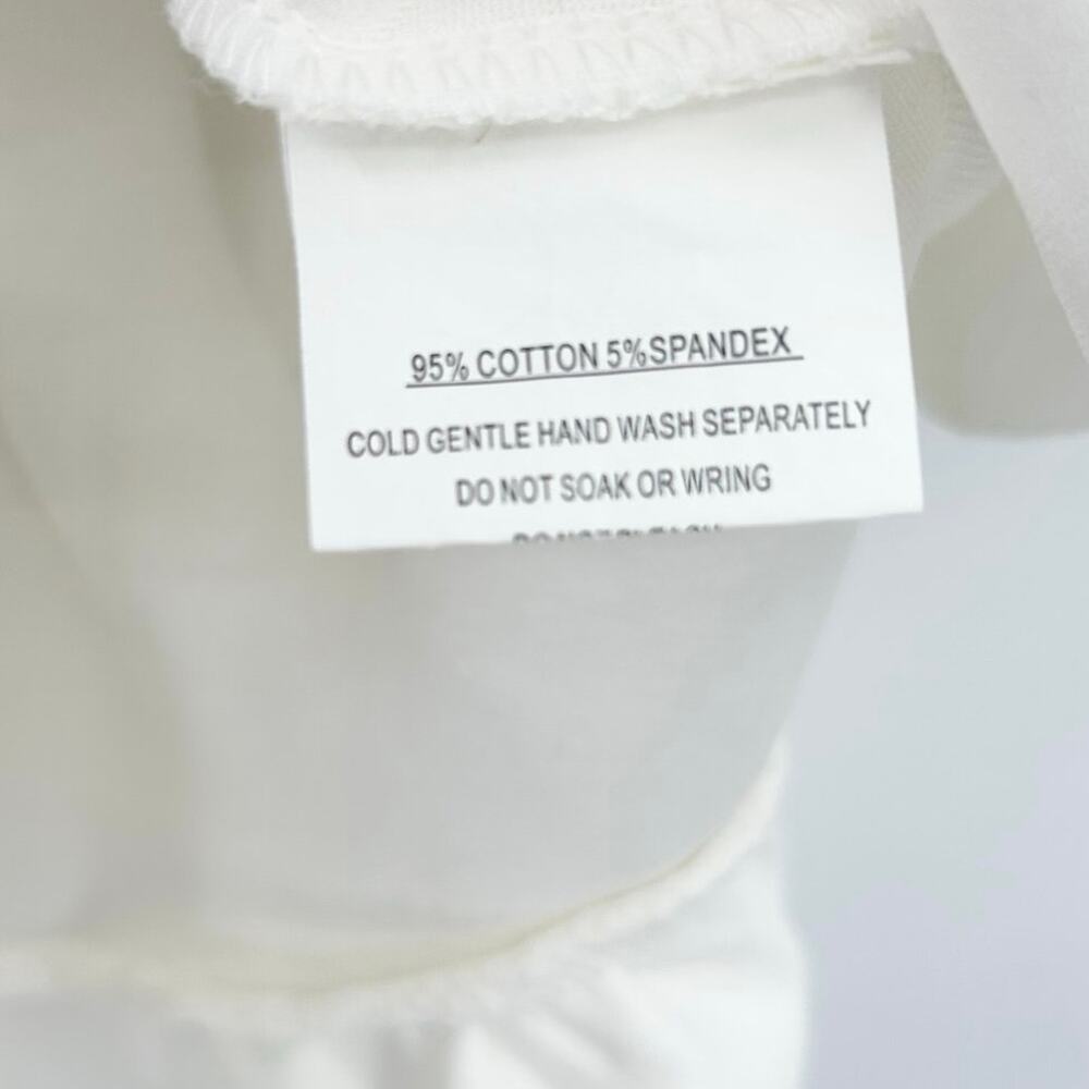 Hello  Molly White Ruffle Mini Dress Womens US XS AU 6 Cotton‑Blend Party Dress - Picture 7 of 10